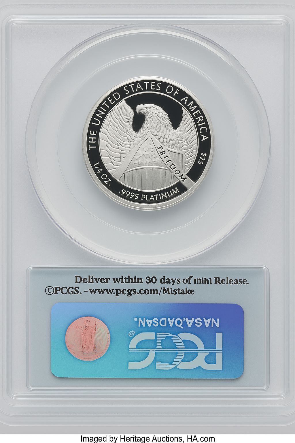 2007-W $50 Half-Ounce Platinum 10th Anniversary First Strike PCGS PR70 (761357055) - Image 2