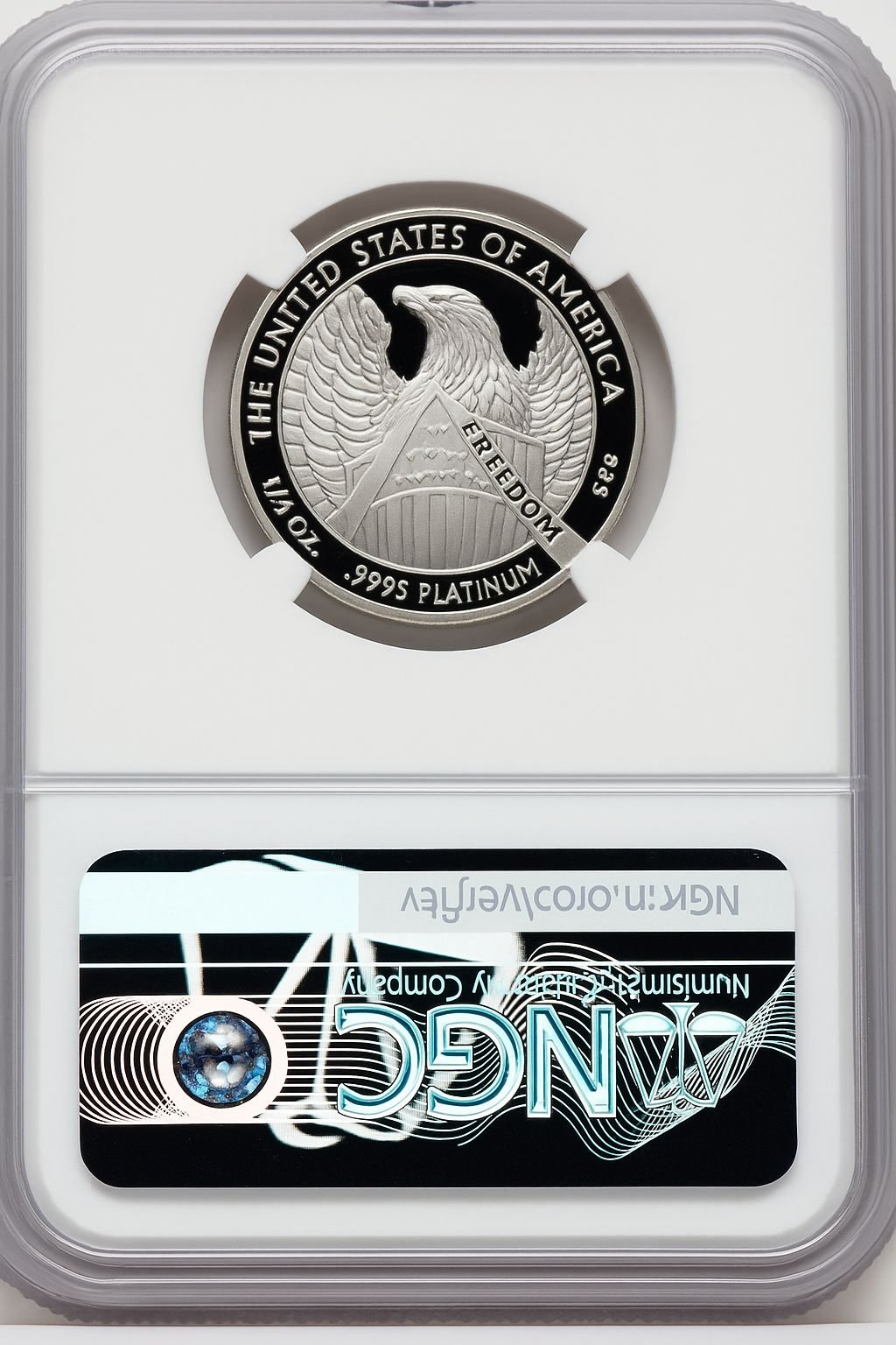 2007-W $50 Half-Ounce Platinum Eagle NGC PF70 Ron Harrigal Signed - Image 2