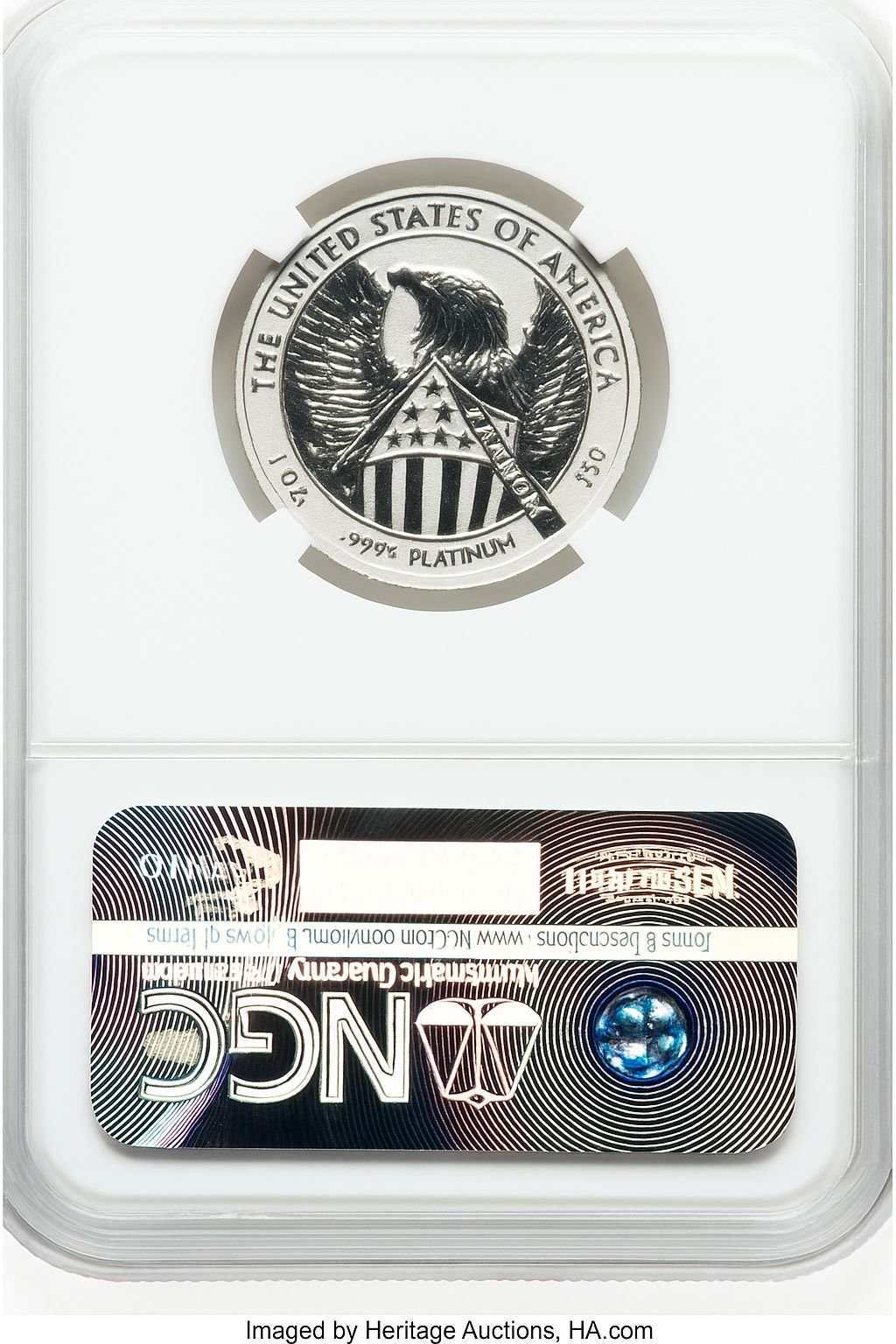 2007-W $50 Half-Ounce Platinum Eagle Reverse Proof NGC PF70 (770569102) - Image 2