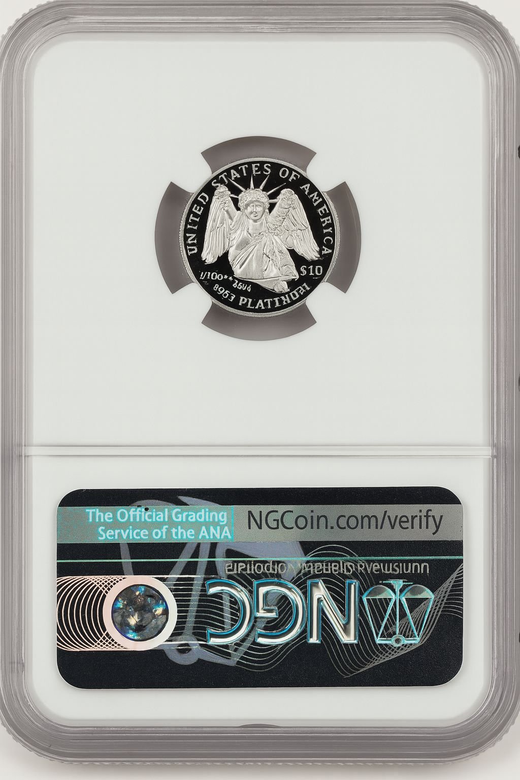 2008-W $10 Tenth-Ounce Platinum Eagle Don Everhart NGC PF70 - Image 2