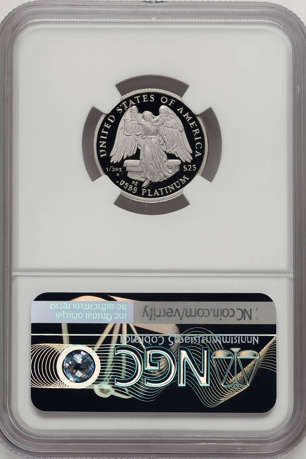 2008-W $25 Quarter-Ounce Platinum Eagle Statue of Liberty Don Everhart NGC PF70 - Image 2