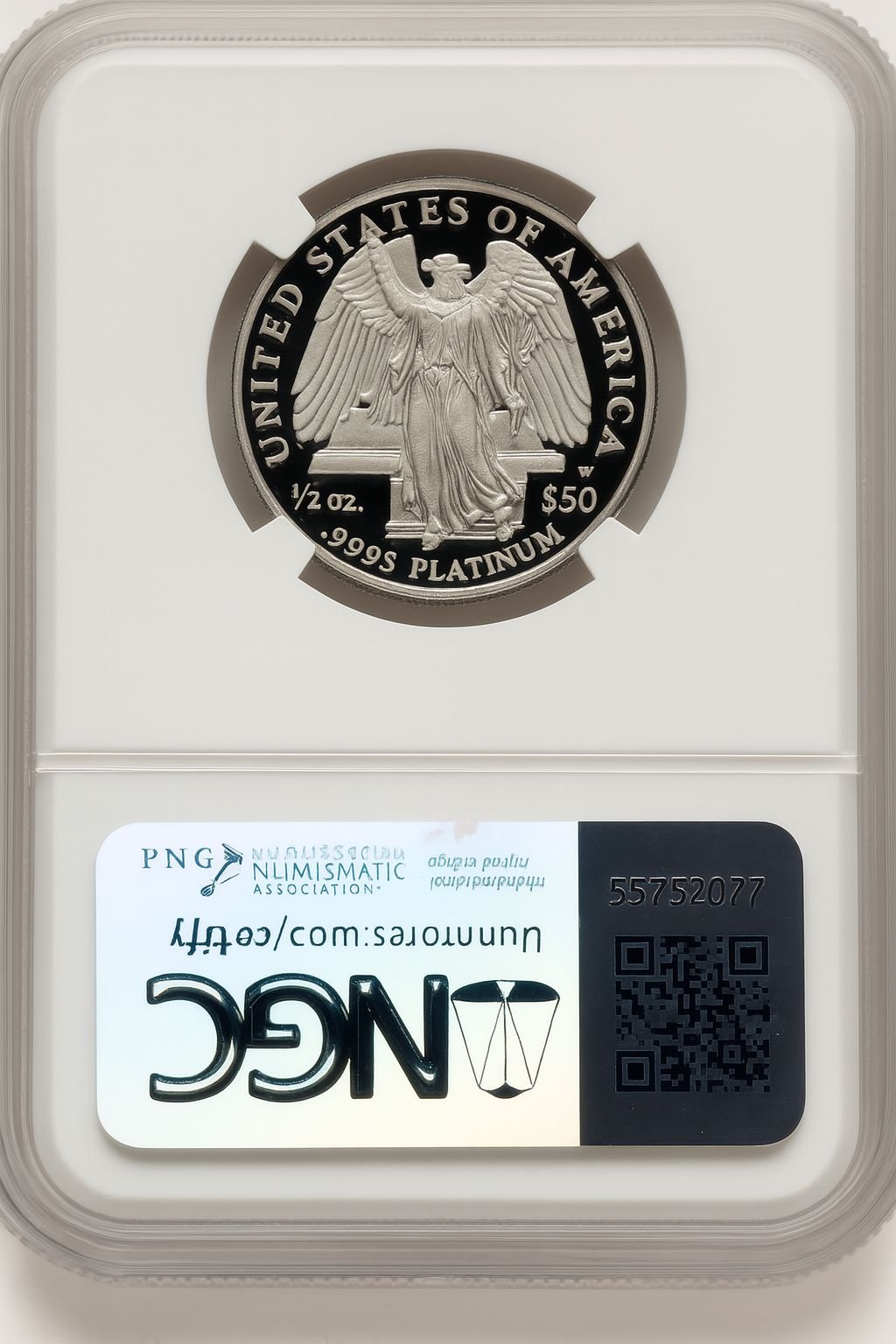 2008-W $50 Half-Ounce Platinum Brown Label NGC PF70 (774692054) - Image 2