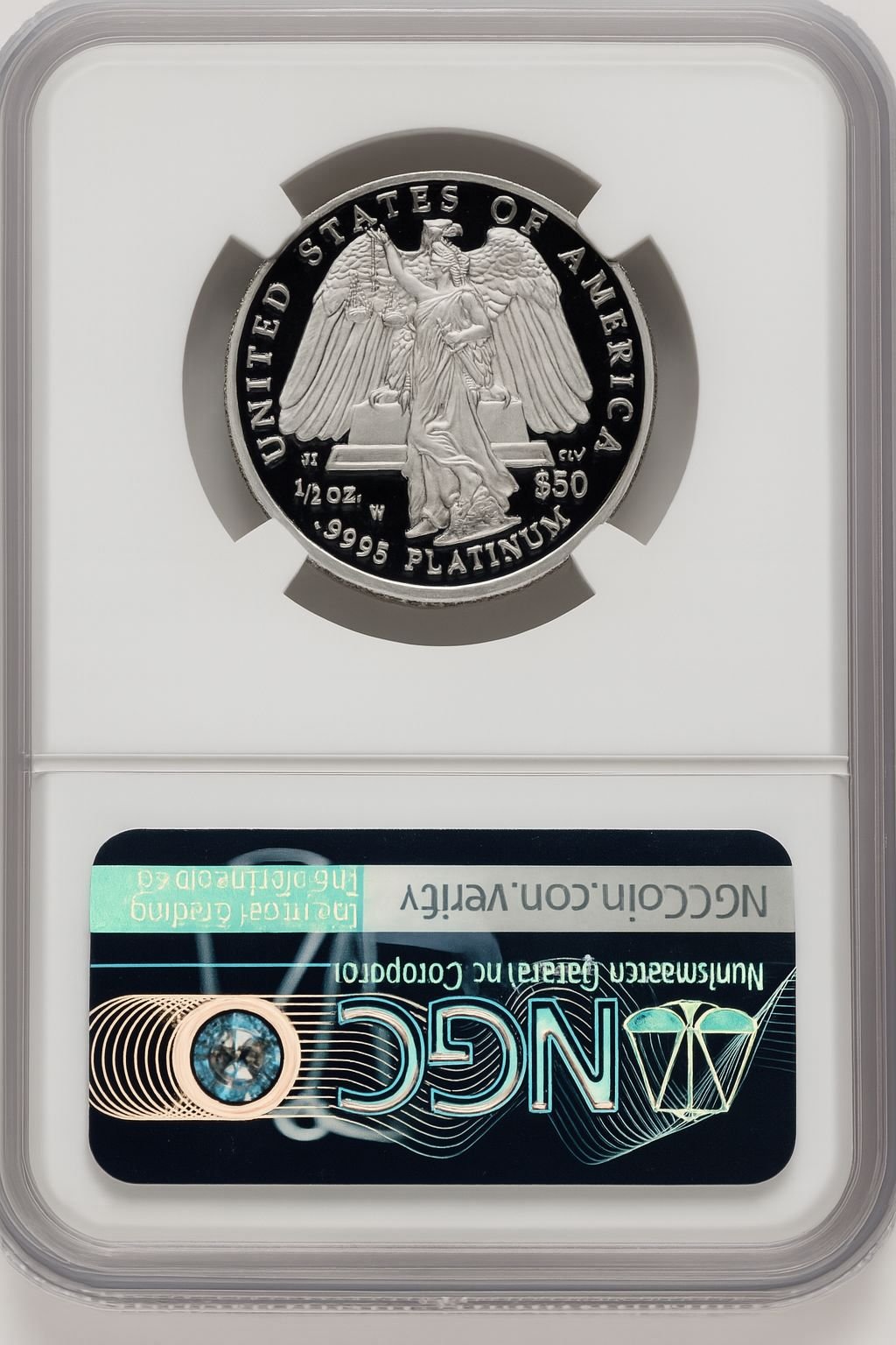 2008-W $50 Half-Ounce Platinum Don Everhart NGC PF70 - Image 2