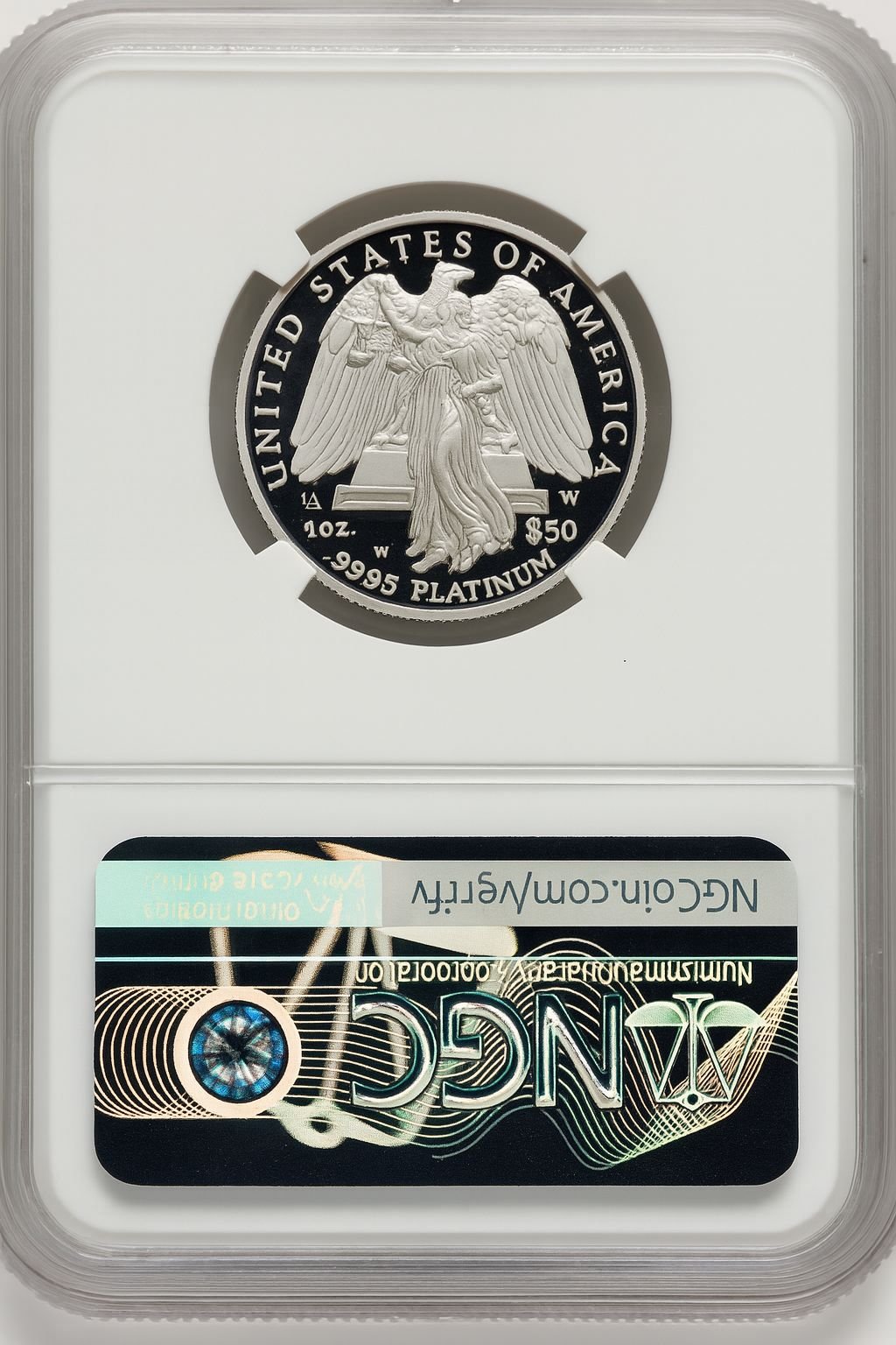 2008-W $50 Half-Ounce Platinum NGC PF70 Anna Cabral - Image 2