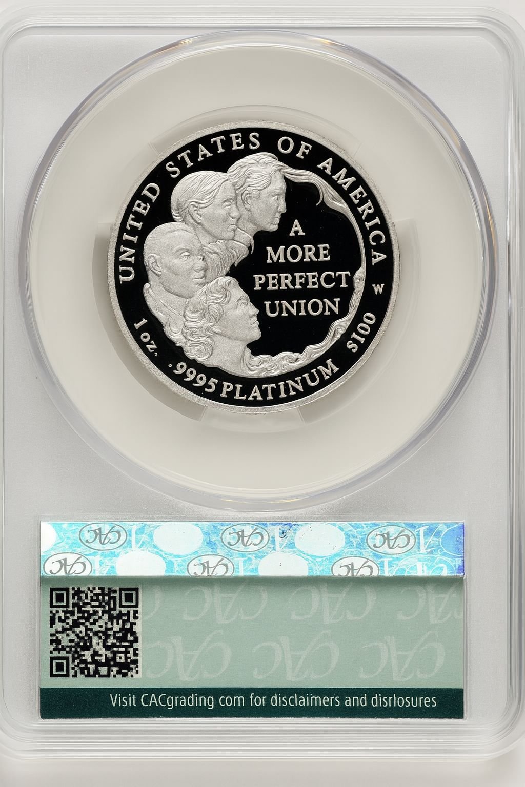 2009-W $100 One-Ounce Platinum Eagle Brown Label CACG PR70 - Image 2