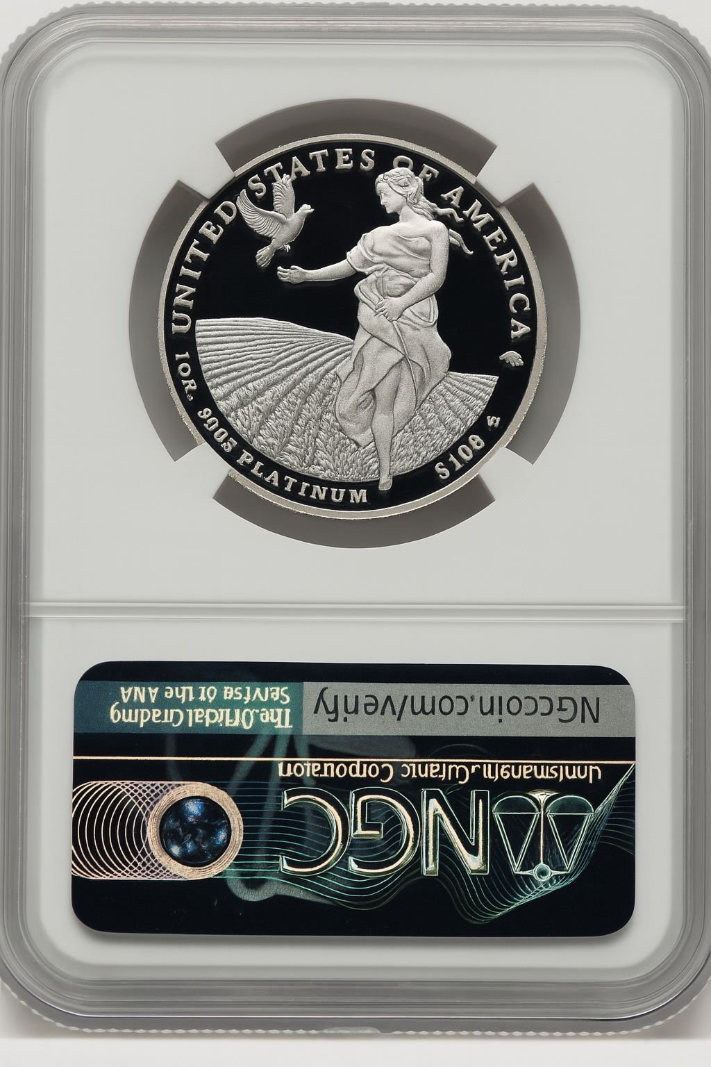 2011-W $100 One-Ounce Platinum Eagle Statue of Liberty Mike Castle NGC PF70 - Image 2