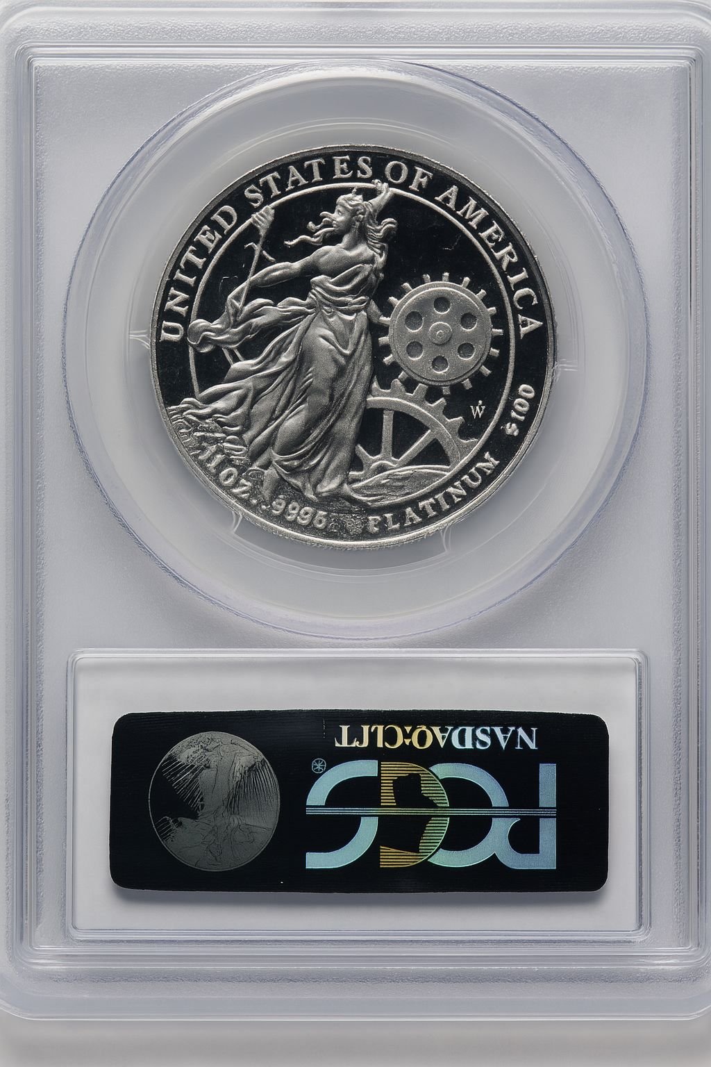 2013-W $100 One-Ounce Platinum Eagle Blue Gradient PCGS PR70 (770462080) - Image 2