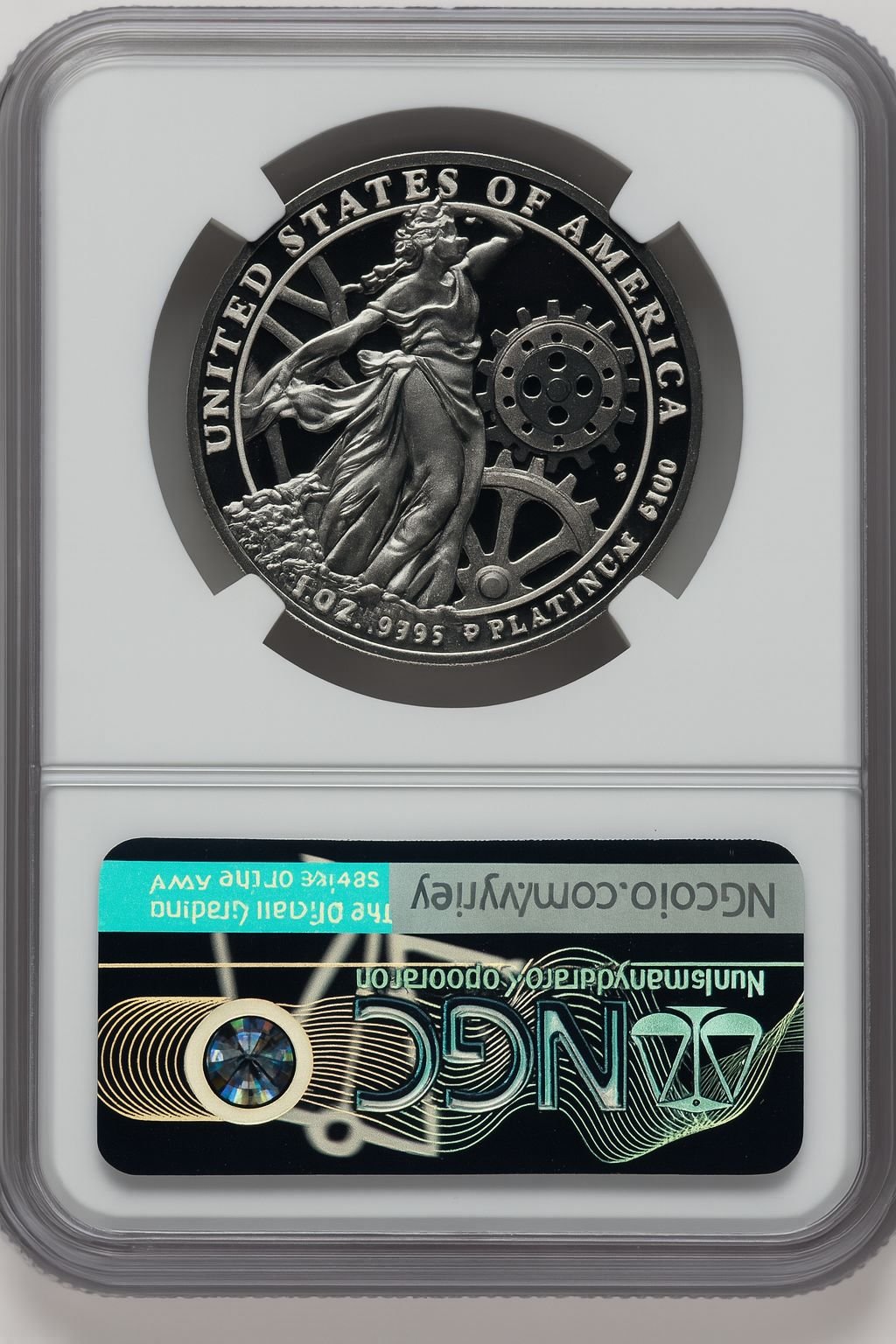 2013-W $100 One-Ounce Platinum Eagle Mike Castle Signature NGC PF70 - Image 2
