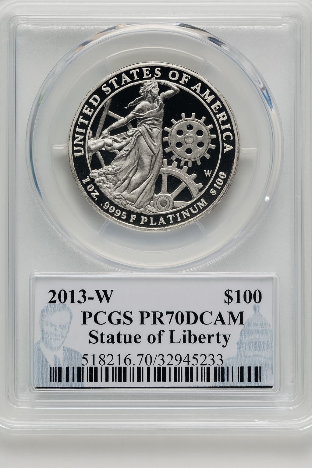 2013-W $100 One-Ounce Platinum Eagle PCGS PR70 - Image 2