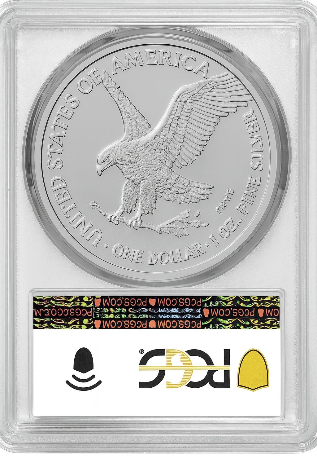 2025-W Burnished Silver Eagle Advanced Release PCGS SP70 - Image 2