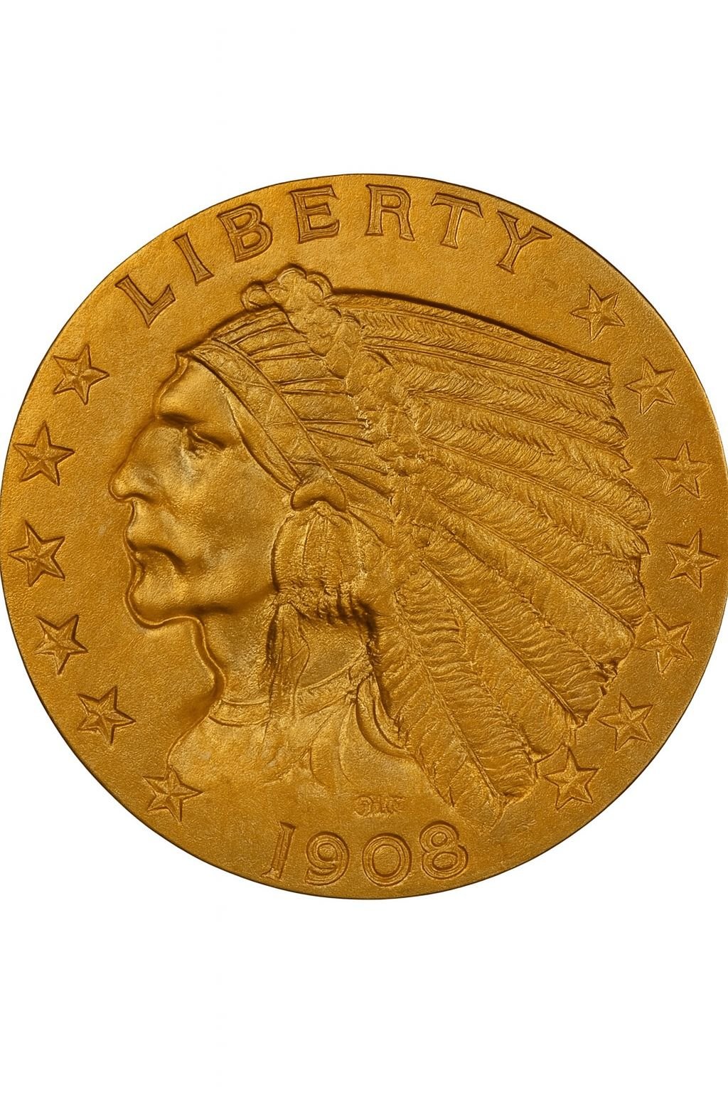 Pre-33 $5 Indian Gold Eagle Coin AU Grade