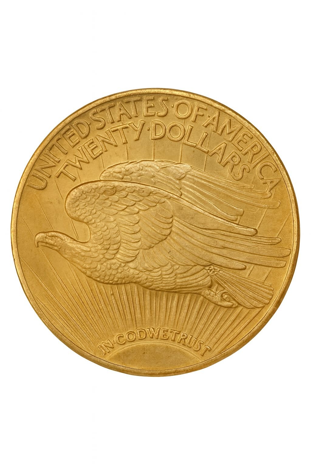 Saint-Gaudens $20 Gold Double Eagle AU (Random Date) - Image 2