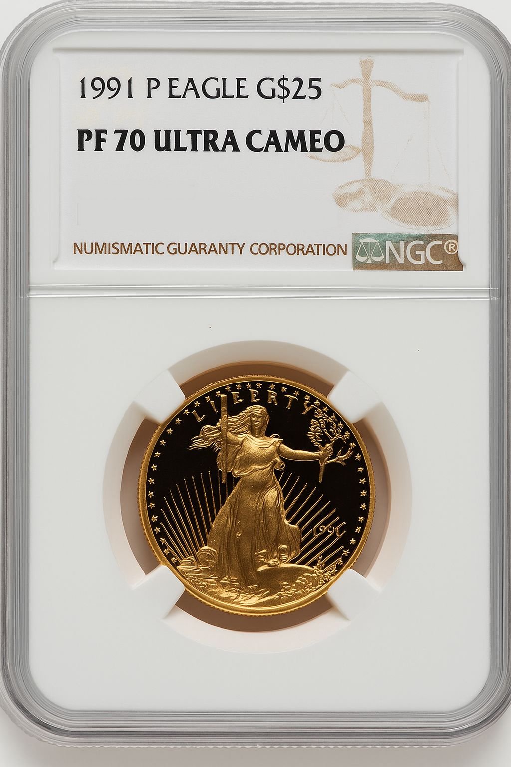 1991 Gold American Eagle 4-Coin Set NGC PF70 - Image 2