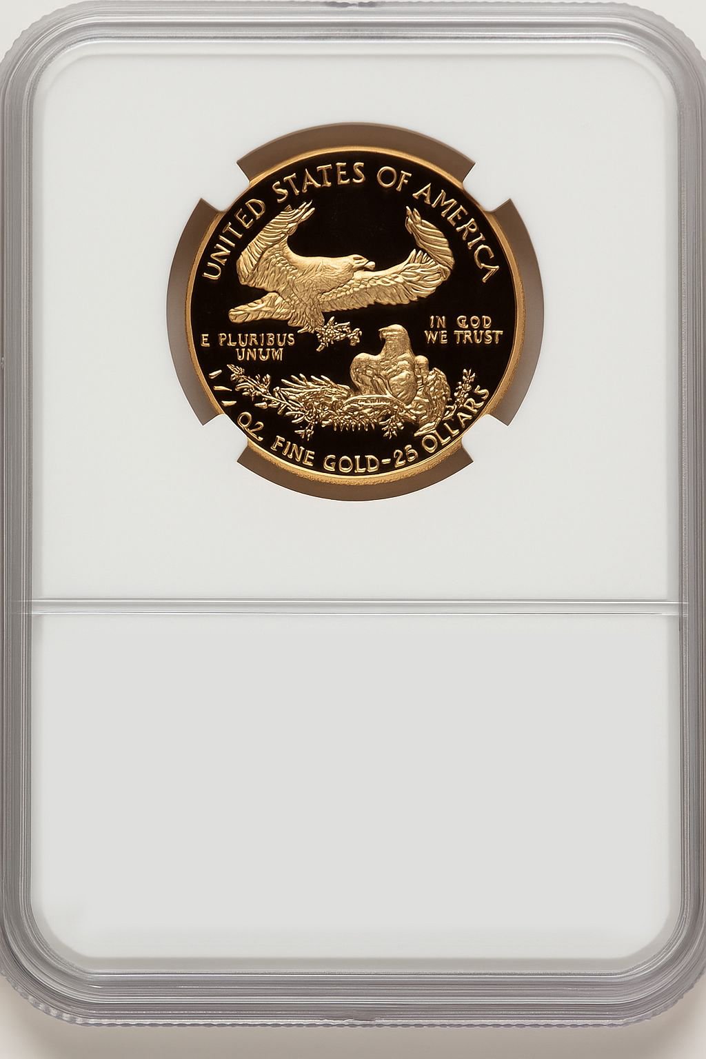 1998-W $25 Half-Ounce Gold Eagle Brown Label NGC PF70 (774348015) - Image 2