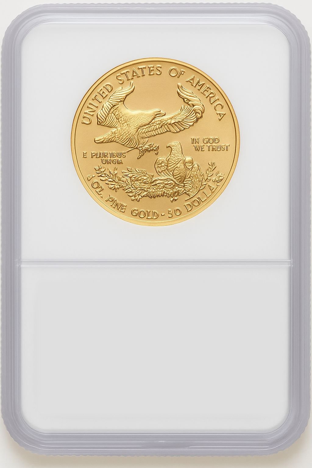 2006-W $50 One-Ounce Gold Eagle 20th Anniversary 20th Anniversary NGC MS70 - Image 2